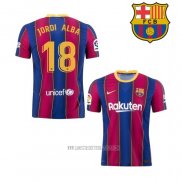 Camiseta del Barcelona Jugador Jordi Alba Primera 2020-2021