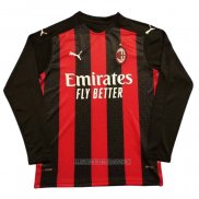 Camiseta del AC Milan Primera Manga Larga 2020-2021