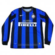 Camiseta del Inter Milan Primera Manga Larga Retro 2009-2010