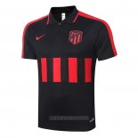 Camiseta Polo del Atletico Madrid 2020-2021 Negro