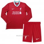 Camiseta del Liverpool Primera Manga Larga Nino 2020-2021
