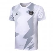 Camiseta de Entrenamiento Paris Saint-Germain Jordan 2020-2021 Blanco