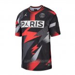 Camiseta de Entrenamiento Paris Saint-Germain Jordan BCFC Mesh 2019-2020 Gris Rojo