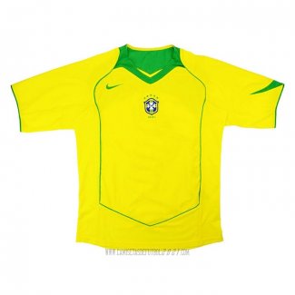 Camiseta del Brasil Primera Retro 2004