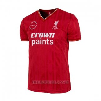 Camiseta del Liverpool Doble Victoria Primera Retro 1985-1986