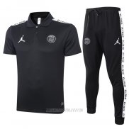 Conjunto Polo Paris Saint-Germain Jordan 2020-2021 Negro