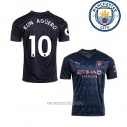 Camiseta del Manchester City Jugador Kun Aguero Segunda 2020-2021