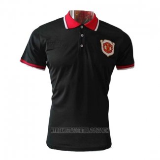 Camiseta Polo del Manchester United 20th Aniversario 2019-2020 Negro