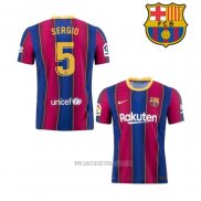 Camiseta del Barcelona Jugador Sergio Primera 2020-2021