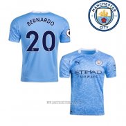Camiseta del Manchester City Jugador Bernardo Primera 2020-2021