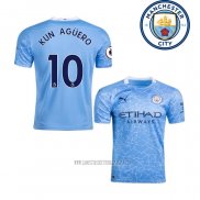Camiseta del Manchester City Jugador Kun Aguero Primera 2020-2021