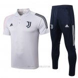 Conjunto Polo Juventus 2020-2021 Gris