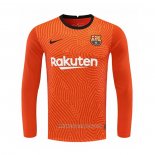 Camiseta del Barcelona Portero Manga Larga 2020-2021 Naranja