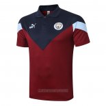 Camiseta Polo del Manchester City 2020-2021 Rojo