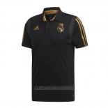 Camiseta Polo del Real Madrid 2019-2020 Negro y Oro