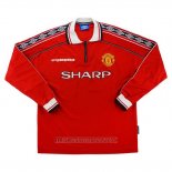 Camiseta del Manchester United Primera Manga Larga Retro 1998-1999