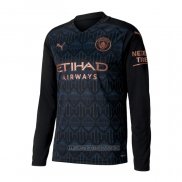 Camiseta del Manchester City Segunda Manga Larga 2020-2021