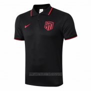 Camiseta Polo del Atletico Madrid 2019-2020 Negro