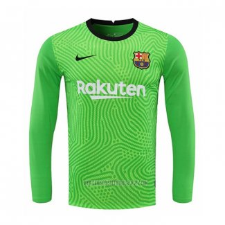 Camiseta del Barcelona Portero Manga Larga 2020-2021 Verde