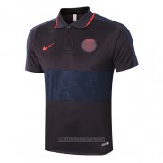 Camiseta Polo del Paris Saint-Germain 2020-2021 Negro y Azul