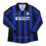 Camiseta del Inter Milan Primera Manga Larga Retro 1998