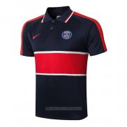 Camiseta Polo del Paris Saint-Germain 2020-2021 Azul y Rojo