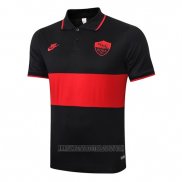 Camiseta Polo del Roma 2019-2020 Negro