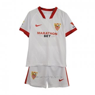 Camiseta del Sevilla Primera Nino 2020-2021