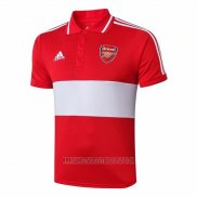 Camiseta Polo del Arsenal 2019-2020 Rojo y Blanco