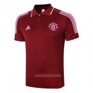 Camiseta Polo del Manchester United 2020-2021 Rojo