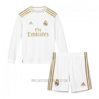 Camiseta del Real Madrid Primera Manga Larga Nino 2019-2020
