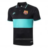 Camiseta Polo del Barcelona 2019-2020 Negro y Verde