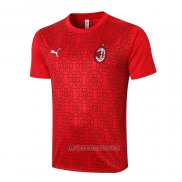 Camiseta de Entrenamiento AC Milan 2020-2021 Rojo