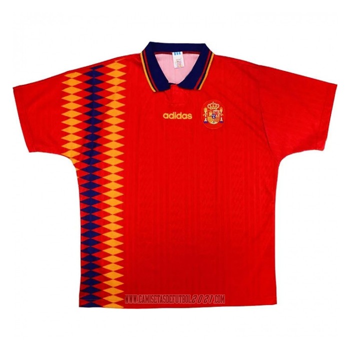 Camiseta del Espana Primera Retro 1994 - Replicas camisetas de futbol 2020 2021